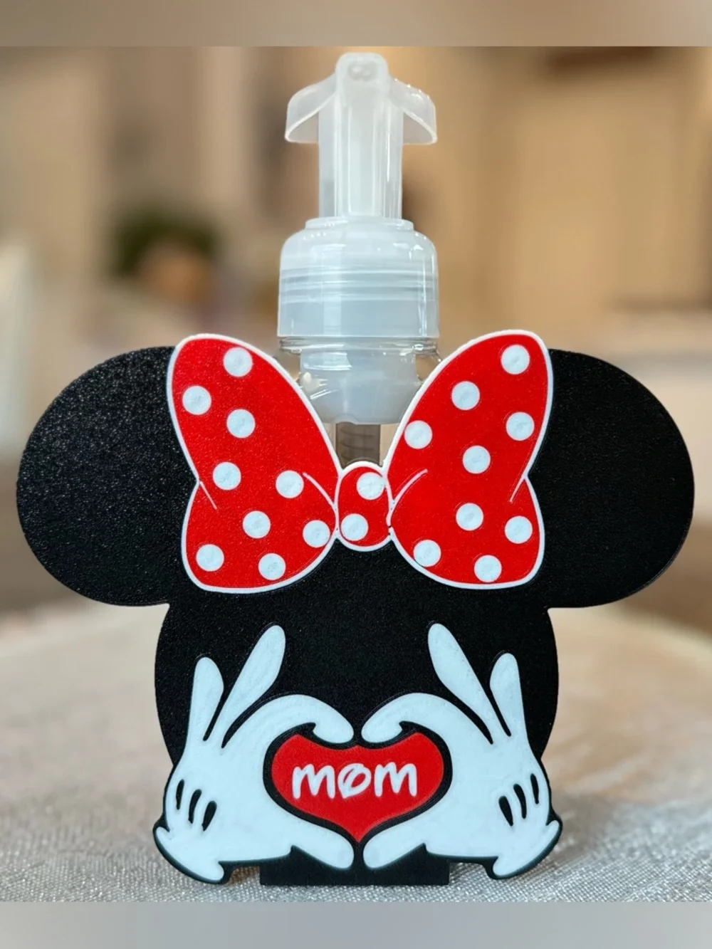 Disney Minnie Mouse Mother’s Day Soap Holder for Bath & Body Works Bottles